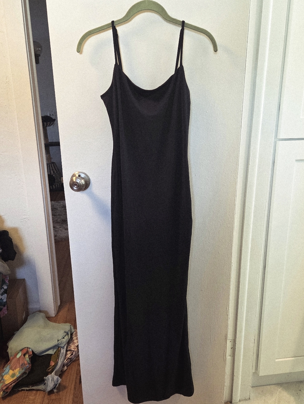 Long Black Cami Dress